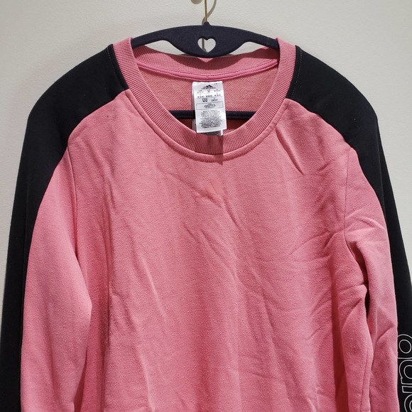 Adidas Sweatshirt Women's Medium Colorblock Linear Soft Fleece Striped Logo - Picture 3 of 11